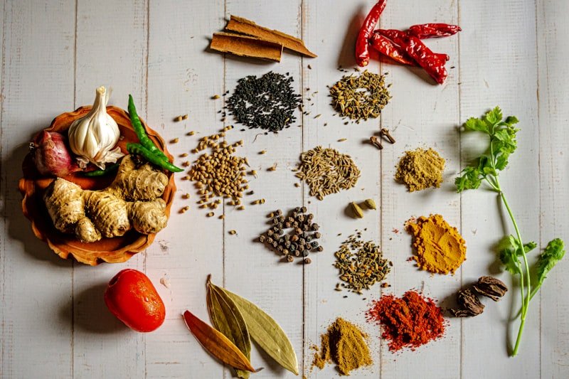 Cumin, Coriander, Turmeric, Red Chilli